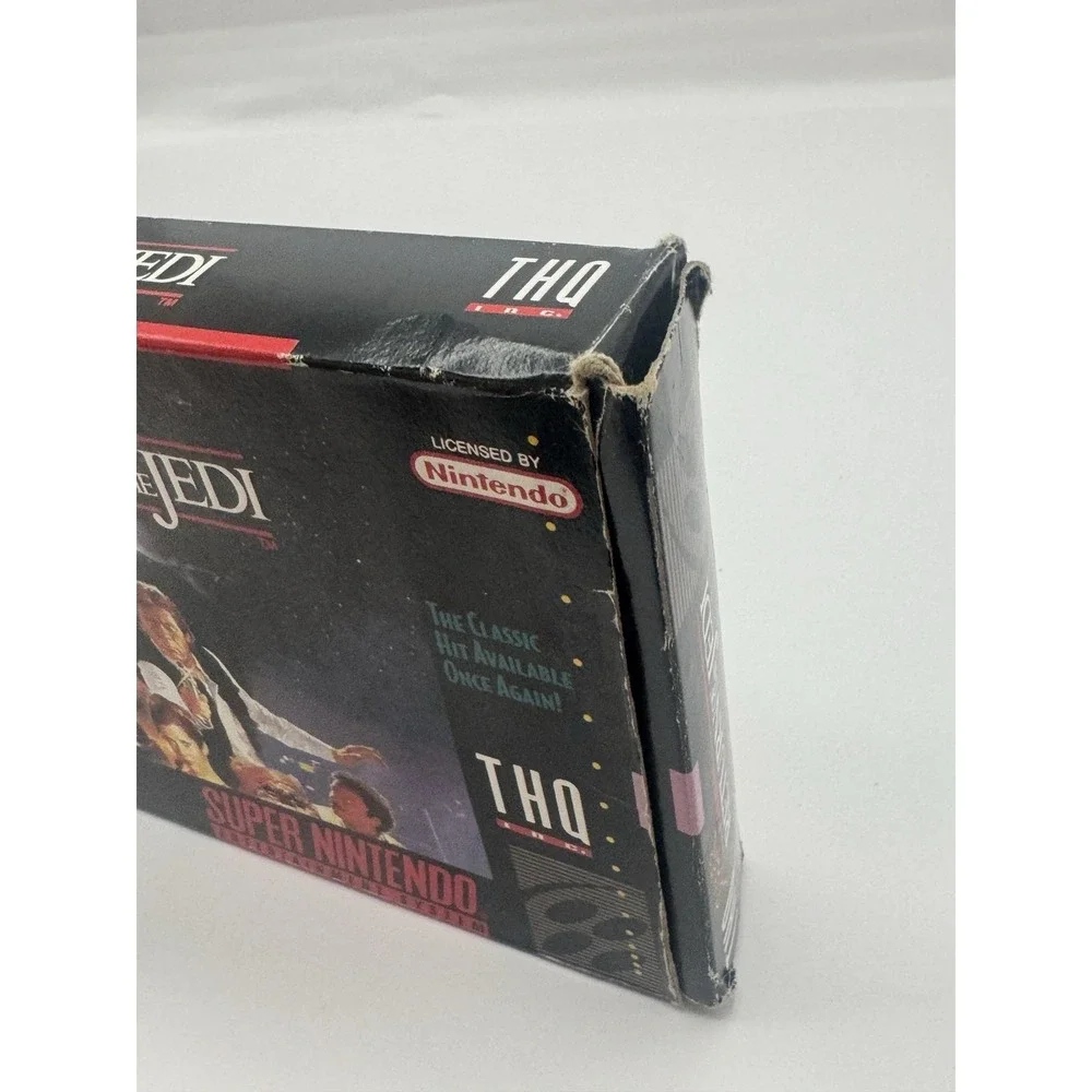 Super Star Wars Return of the Jedi SNES Complete CIB Box Manual Tested